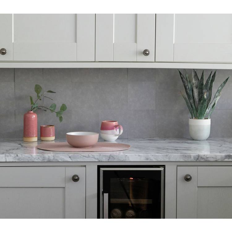 D-C-Fix light grey peel and stick wall tiles 15cm x 15cm 3pk (British brand)
