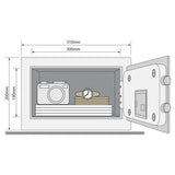 Yale small digital safe 31cm steel black - British product