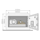 Yale small digital safe 31cm steel black - British product