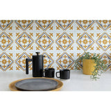 D-C-Fix yellow self adhesive vinyl wall tiles, imported from the UK
