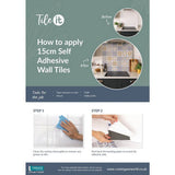D-C-Fix yellow self adhesive vinyl wall tiles, imported from the UK