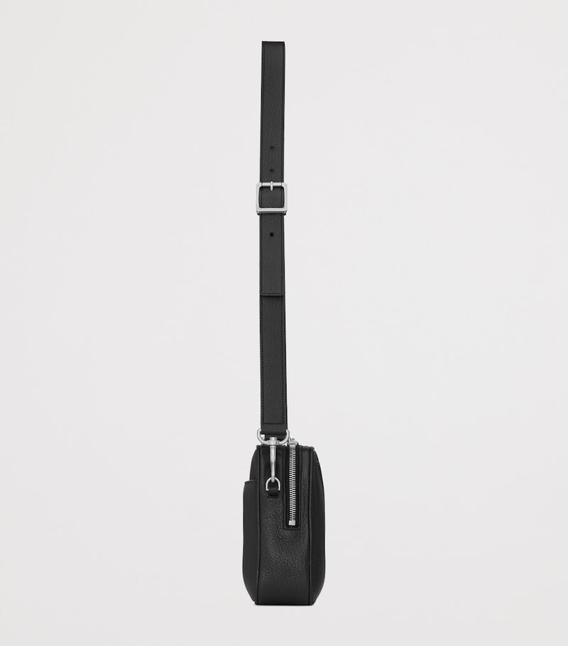 Saint Laurent camera cross-body bag in grain leather, imported from the UK