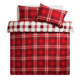 Argos Home bedding set red check single, UK version