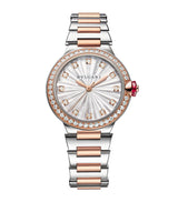 Harrods Bvlgari Lvcea Watch Rose Gold Stainless Steel Diamond 33mm- Buy online at McGrocer
