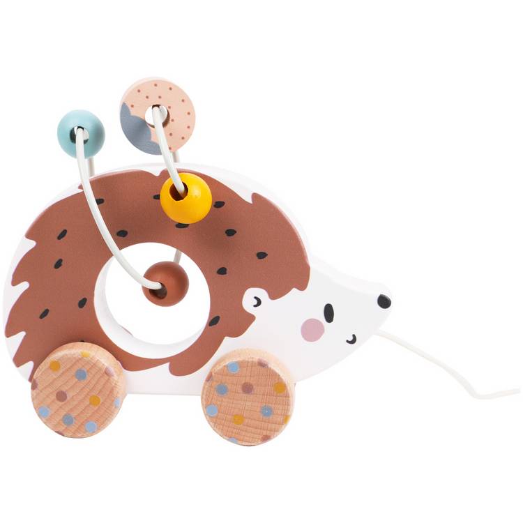 Chad Valley wooden pull along hedgehog - British product