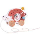 Chad Valley wooden pull along hedgehog - British product