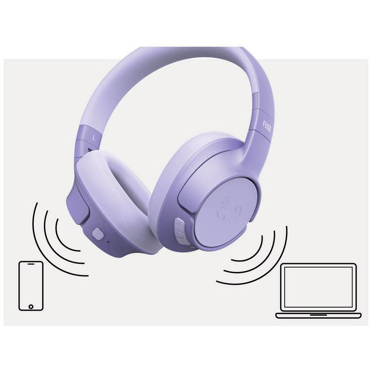 Fresh 'n Rebel Clam Fuse over-ear ANC headphones Lilac, UK version