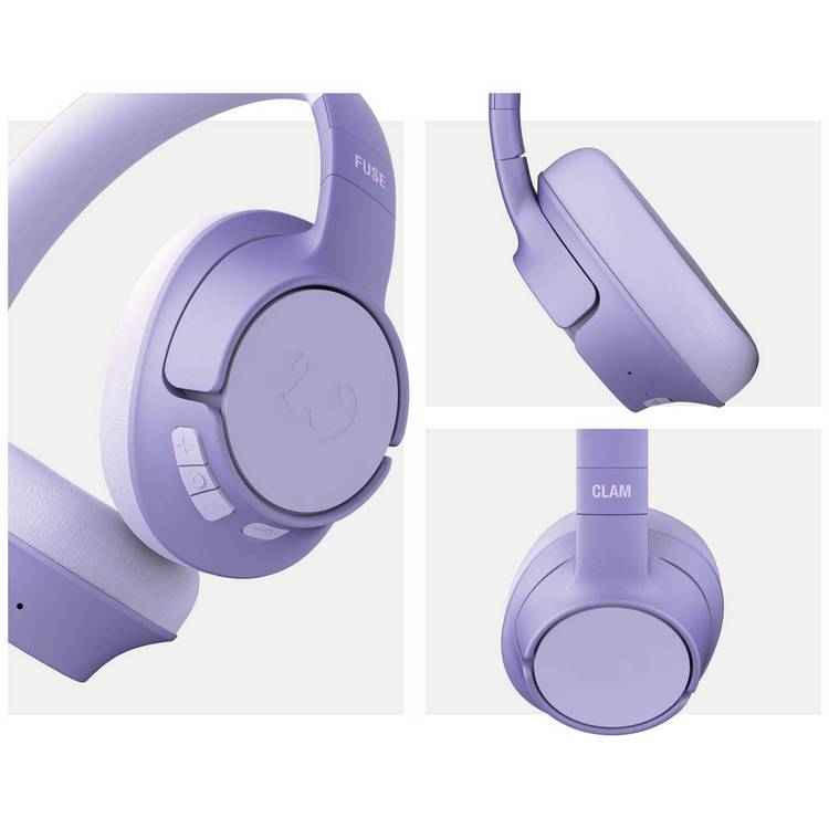 Fresh 'n Rebel Clam Fuse over-ear ANC headphones Lilac, UK version