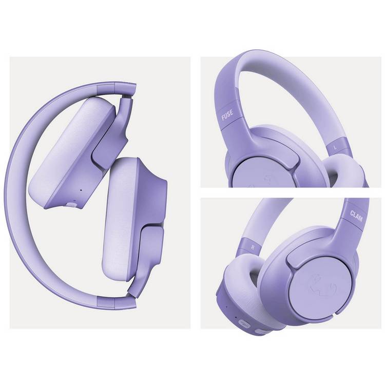 Fresh 'n Rebel Clam Fuse over-ear ANC headphones Lilac, UK version