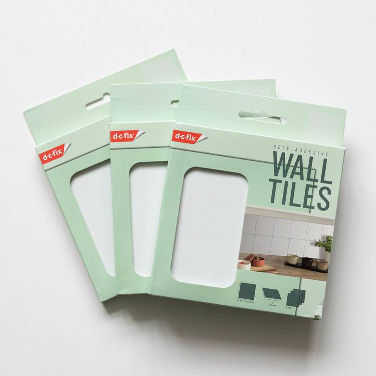 D-C-Fix white peel and stick wall tiles 15cm 3pk - British product