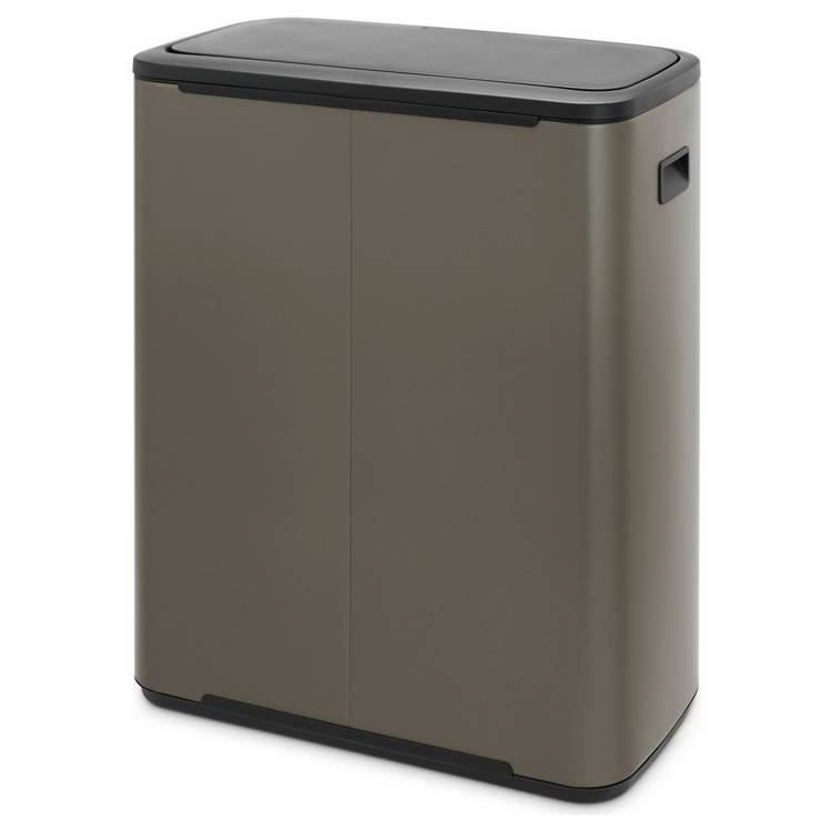 Brabantia Bo 60L touch bin dark grey (British brand)