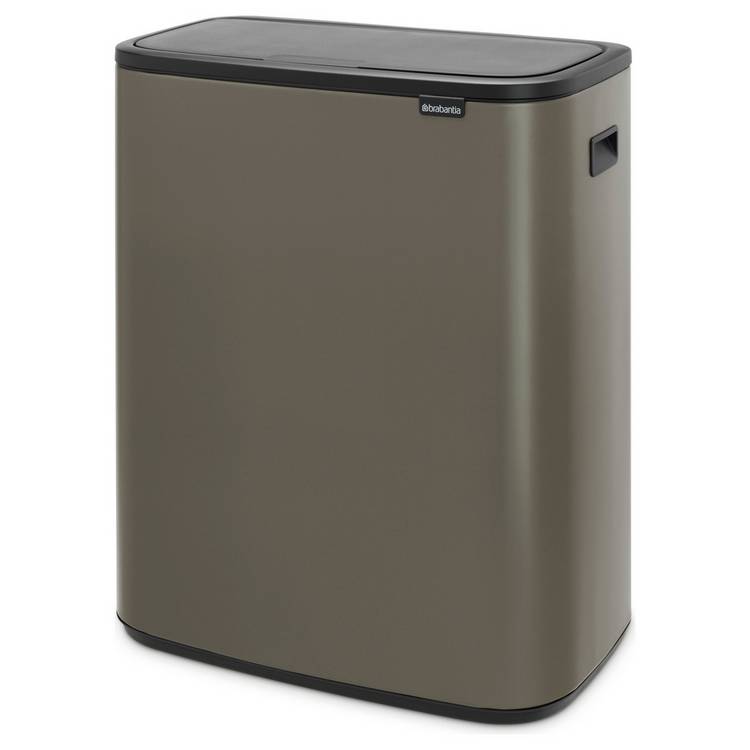 Brabantia Bo 60L touch bin dark grey (British brand)