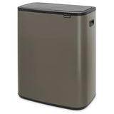 Brabantia Bo 60L touch bin dark grey (British brand)