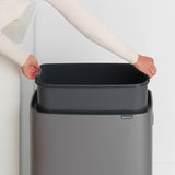 Brabantia Bo 60L touch bin dark grey (British brand)