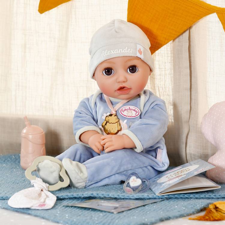 Baby Annabell Active Alexander interactive baby doll 36cm, imported from the UK