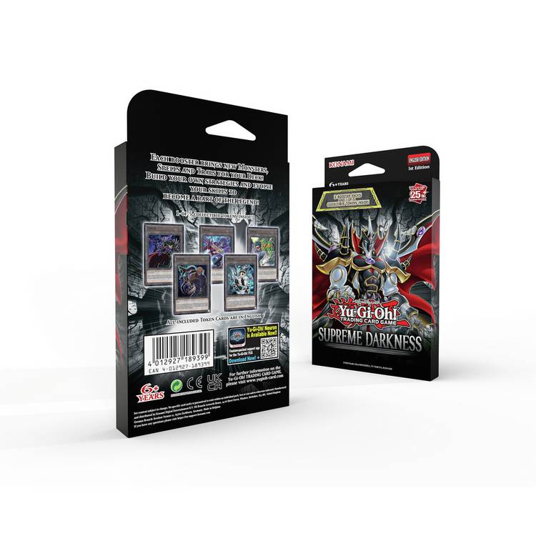 Yu-Gi-Oh trading card game Supreme Darkness 3 pack (British brand)