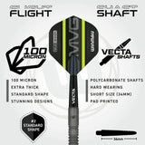 Winmau MvG Exact 23g tungsten darts set - British product