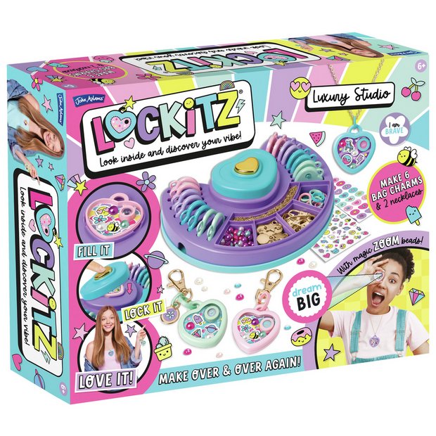 Lockitz luxury studio craft kit with charms and beads, UK version