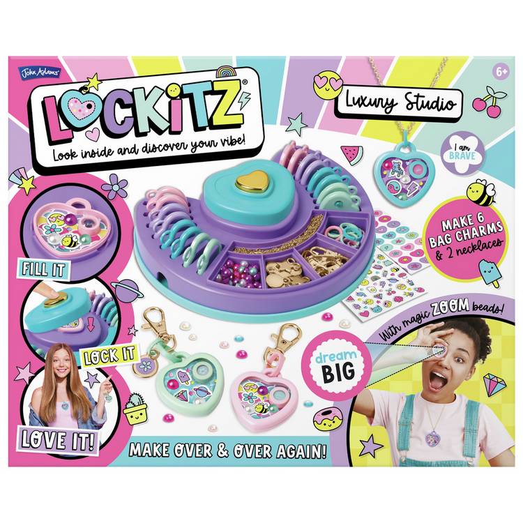 Lockitz luxury studio craft kit with charms and beads, UK version