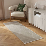 Argos Habitat Luxe Chenille Neutral Flatweave Runner 66x200cm- Buy online at McGrocer