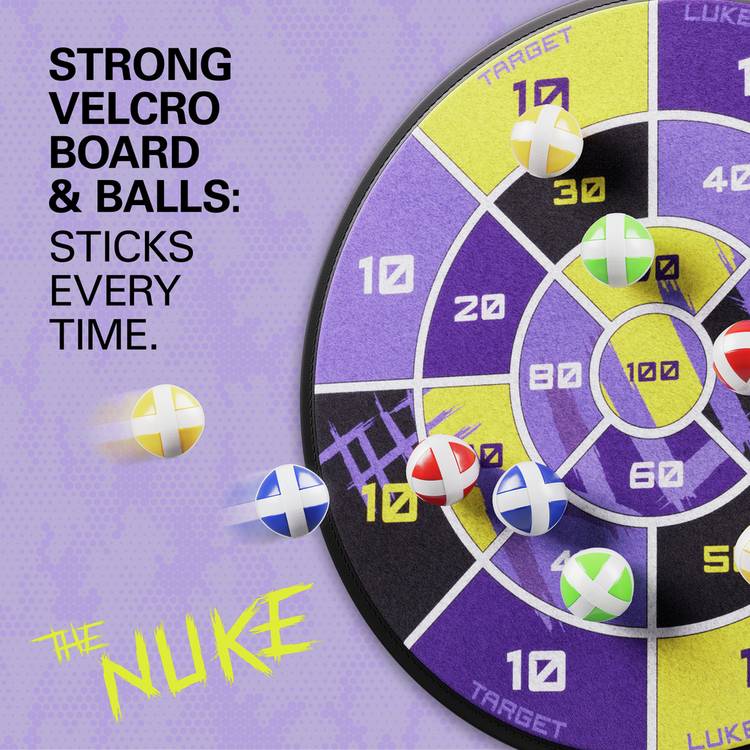 Target Luke Littler sticky ball fabric dartboard set - British product