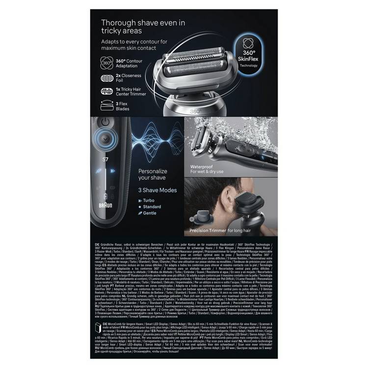 Braun Series 7 electric shaver, imported from the UK