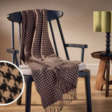 Argos Habitat Houndstooth Throw Blanket Brown 125x150cm- Buy online at McGrocer