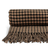 Habitat houndstooth throw brown 125x150cm - British product