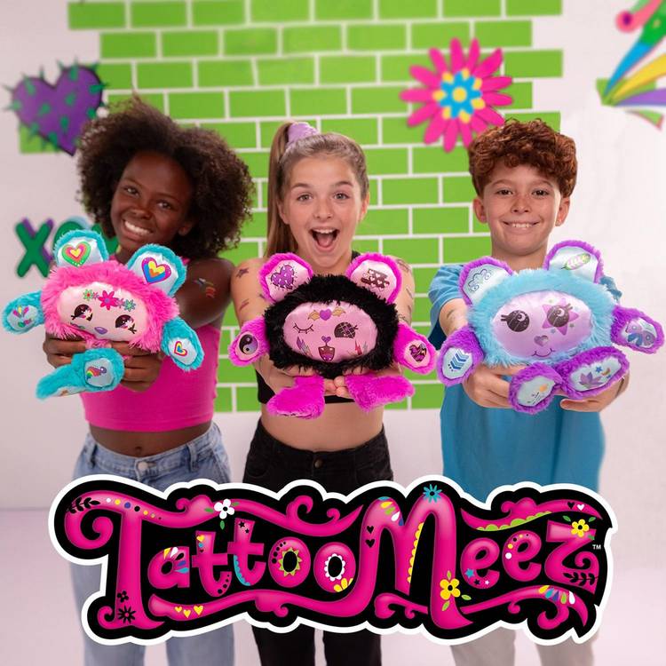 Tattoo Meez Blue Plushie Pal toy (British brand)