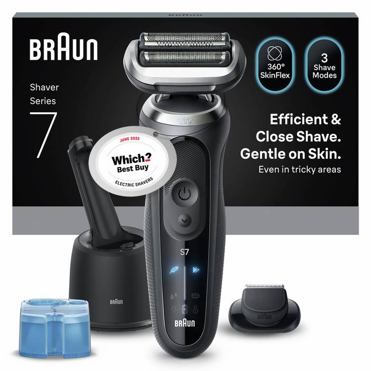 Braun Series 7 electric shaver 360 SkinFlex Head (British brand)