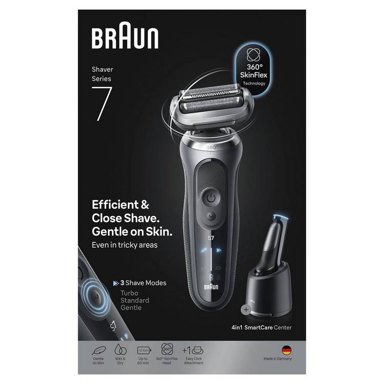Braun Series 7 electric shaver 360 SkinFlex Head (British brand)