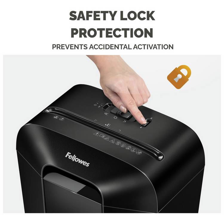 Fellowes LX41 mini-cut shredder 17 litre, imported from the UK