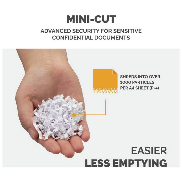 Fellowes LX41 mini-cut shredder 17 litre, imported from the UK