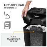 Fellowes LX41 mini-cut shredder 17 litre, imported from the UK