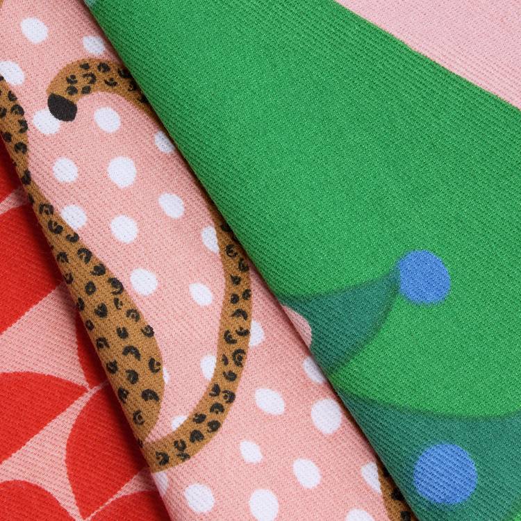 Habitat x Scion Christmas Lionel Leopard tea towels pack of 3, UK version