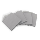 Home kids storage boxes set of 4 in grey - British product