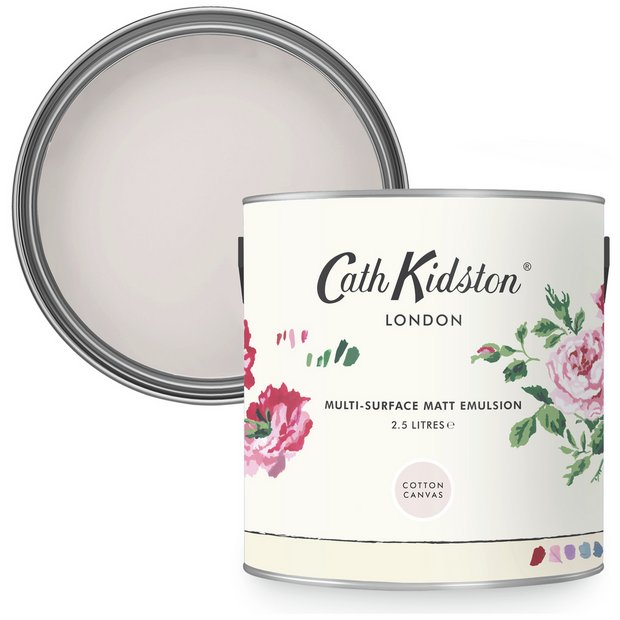 Cath Kidston Cotton Canvas emulsion paint 2.5L, imported from the UK