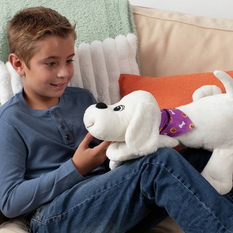 Pound Puppies classic white hungry soft toy 37cm (British brand)