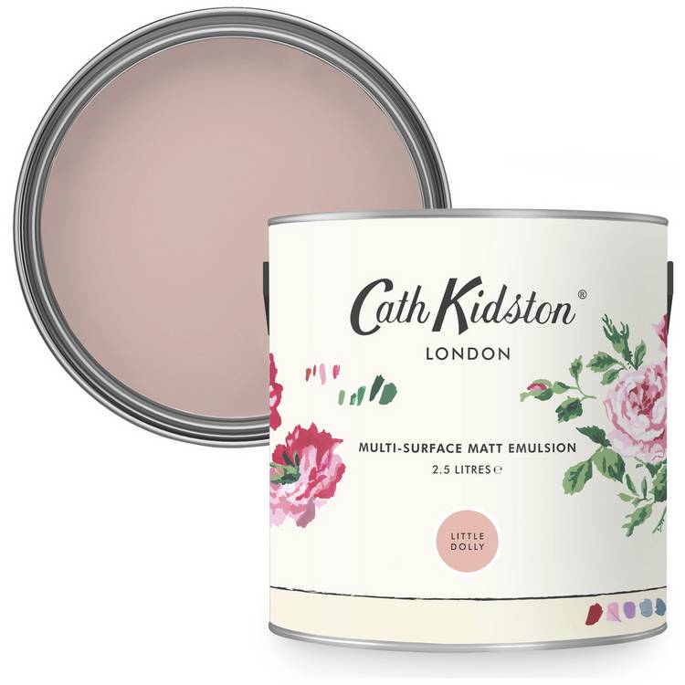 Cath Kidston Little Dolly pink emulsion paint 2.5L - British product