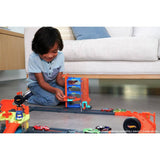 Hot Wheels City Downtown Car Park playset with working lift (British brand)