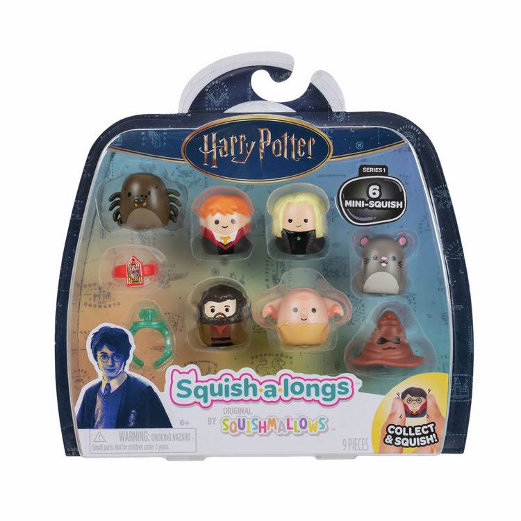 Squishmallows Harry Potter Squish-a-longs pack of 6 mini figures - British product