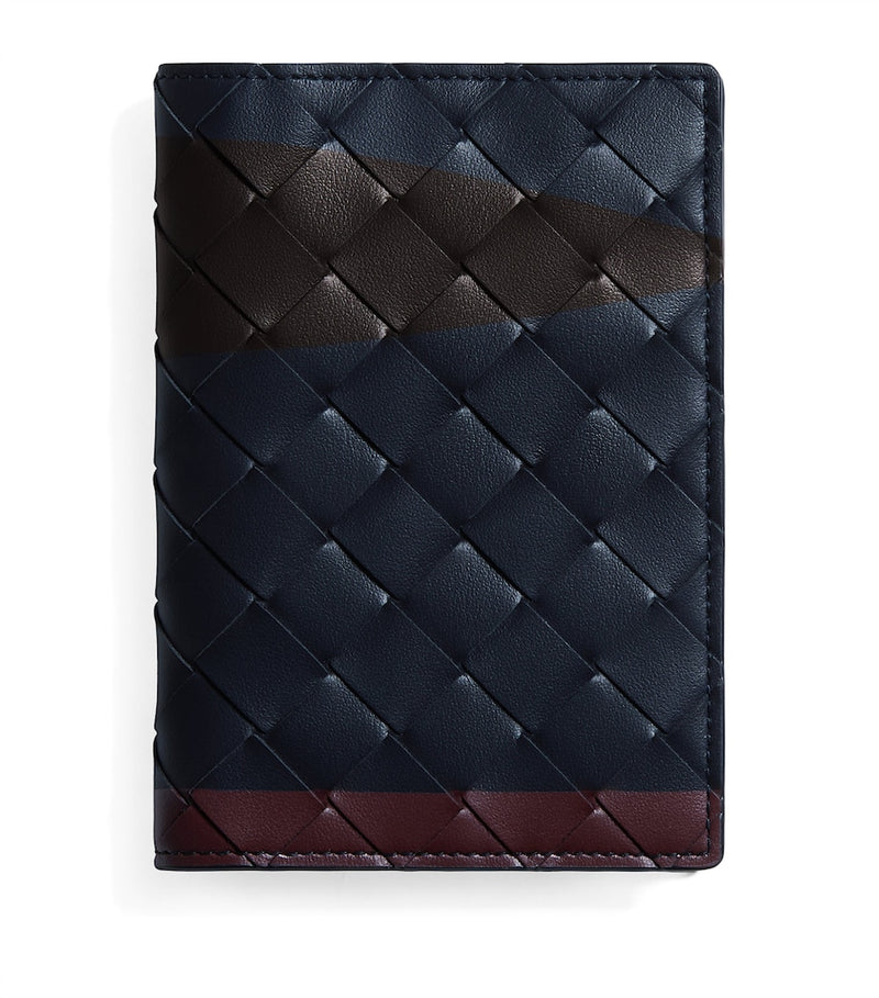 Bottega Veneta Intrecciato passport holder calfskin leather (British brand)