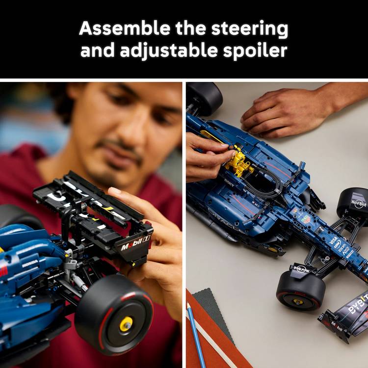 LEGO Technic Oracle Red Bull Racing RB20 F1 car model in 1:8 scale, UK version