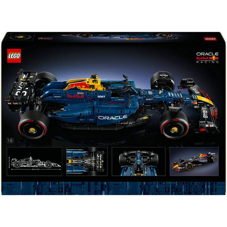 LEGO Technic Oracle Red Bull Racing RB20 F1 car model in 1:8 scale, UK version