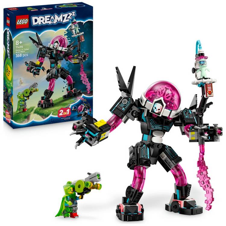 LEGO DREAMZzz 2in1 Mateo vs Cyber Brain building toy 368 pieces (British brand)