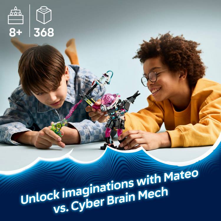LEGO DREAMZzz 2in1 Mateo vs Cyber Brain building toy 368 pieces (British brand)