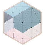 Chad Valley Wooden Geometric Puzzle toy, imported from the UK