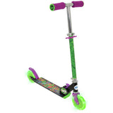 Turtles kids foldable scooter with light up wheels, imported from the UK