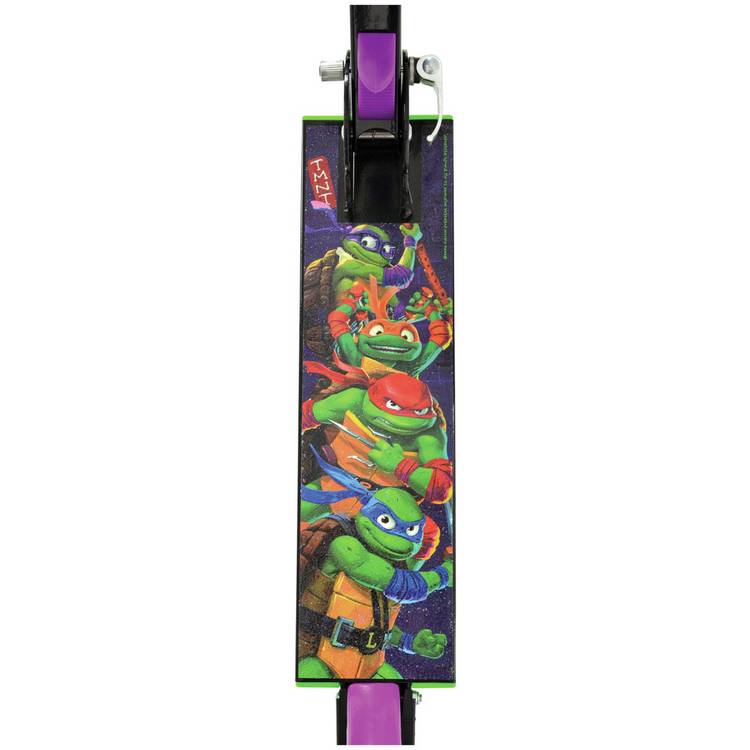 Turtles kids foldable scooter with light up wheels, imported from the UK