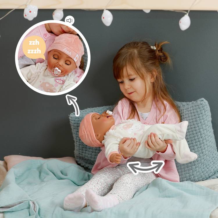 Baby Annabell interactive doll Active Leah 15 inch, imported from the UK
